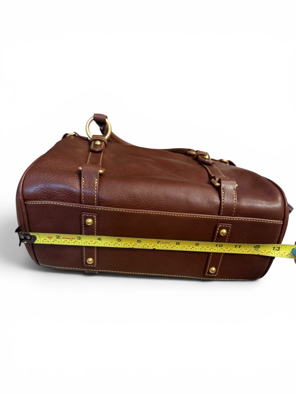 Dooney & Bourke Brown Leather Satchel Shoulder Bag - Picture 9 of 12